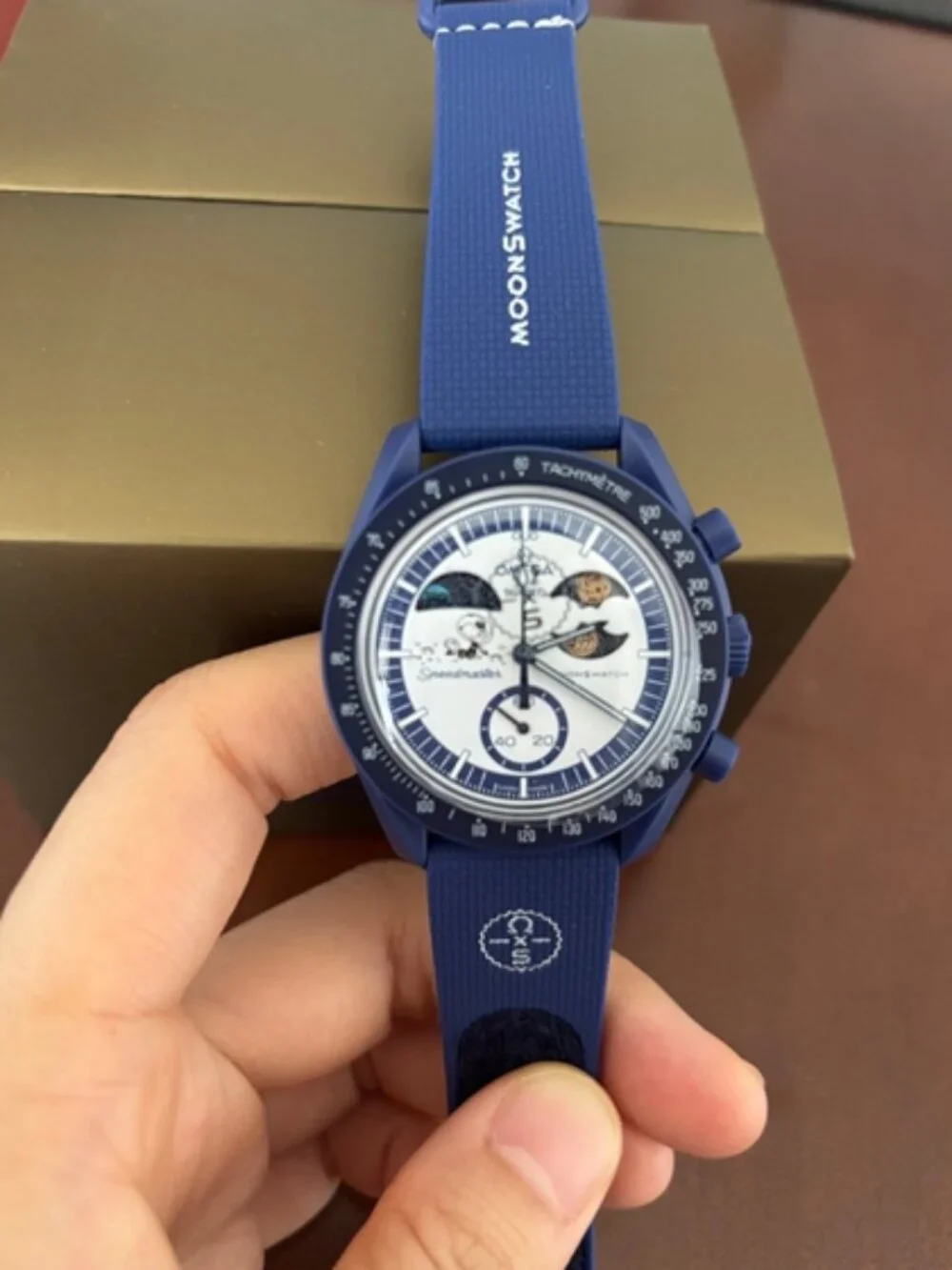 🌟OMEGA🌟 blue battery watch